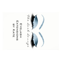 Makeup Beauty Salon Namn White Blue Black Eyebrows
