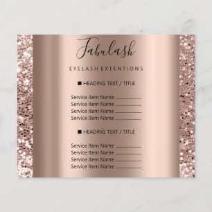 Makeup Beauty Salon Ro Glitter Flyer Hair Nagel