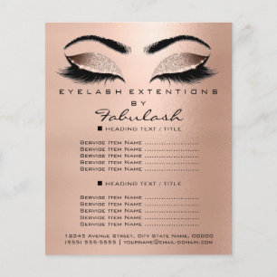 Makeup Beauty Salon Ro Glitter Flyer Lash