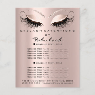 Makeup Beauty Salon Ro Glitter Flyer Öga Drives