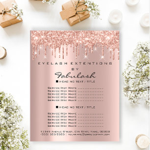 Makeup Beauty Salon Ro Glitter Flyer Spark Drift