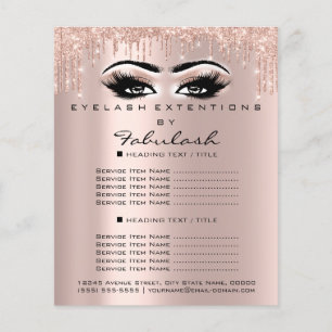 Makeup Beauty Salon Ro Glitter Flyer Spark Öga