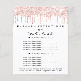 Makeup Beauty Salon Ro Glitter Flyer White Drives