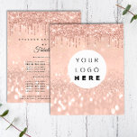 Makeup Beauty Salon Ro Glitter Pris Logotyp Flygblad<br><div class="desc">FlamorenceK lyxskönhetsalonger</div>