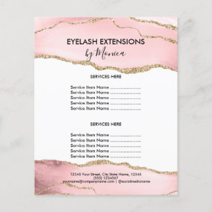 Makeup Beauty Salon Rosa Girly Modern Flygblad
