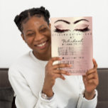 Makeup Beauty Salon Rosa Glitter Flyer  Lash<br><div class="desc">FlamorenceK lyxskönhetsalonger</div>