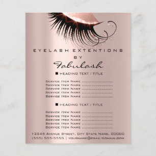 Makeup Beauty Salon Rosa Glitter Flyer Spark Ro
