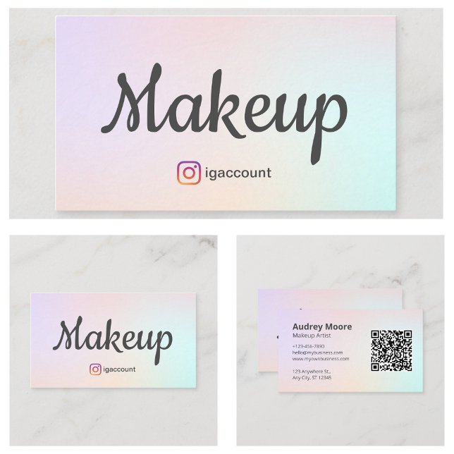Makeup Beauty Salons and Esthetician Visitkort (Makeup Beauty Salons and Estheticians Business Card
)