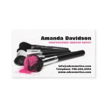 Makeup-borstar med Rosa  pulver