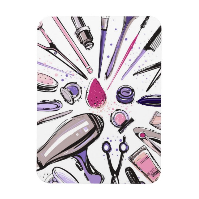 Makeup Circle Design Magnet (Vertikal)