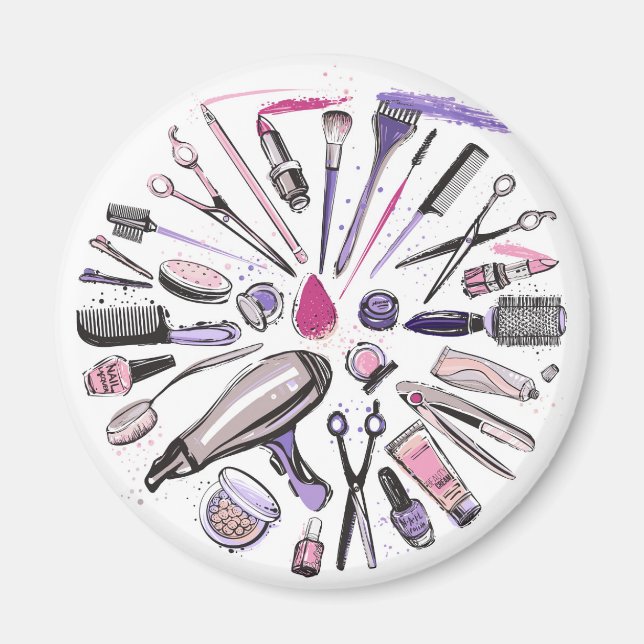 Makeup Circle Design Magnet (Framsidan)