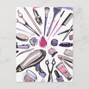 Makeup Circle Design Vykort