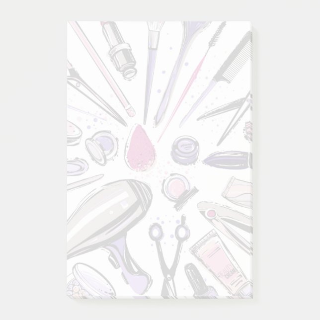 Makeup-cirkeldesign Post-it Block (Framsida)