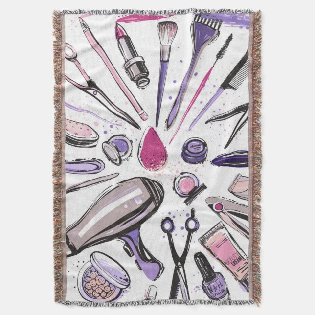 Makeup cirklar design filt (Framsidan Vertikal)