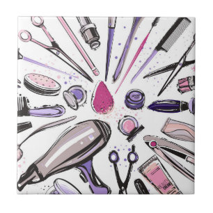 Makeup cirklar design kakelplatta