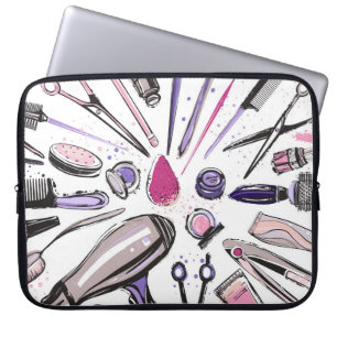 Makeup cirklar design laptop fodral