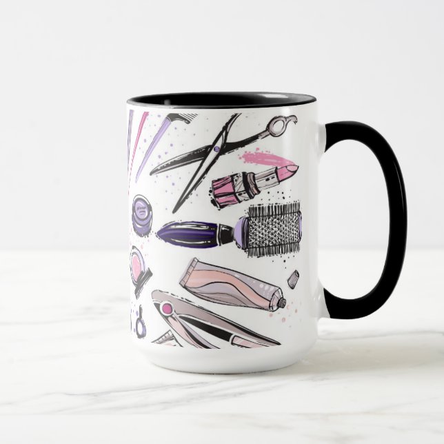 Makeup cirklar design mugg (Höger)