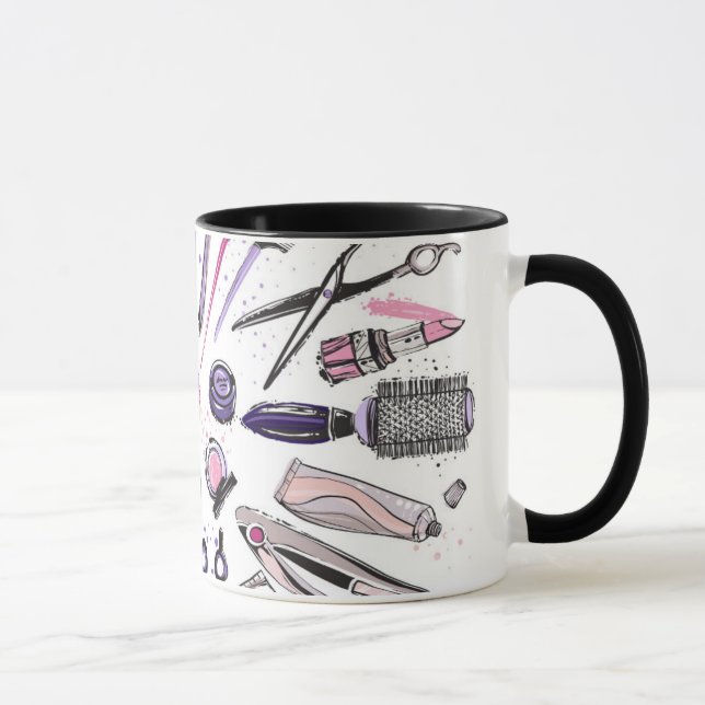 Makeup cirklar design mugg (Höger)