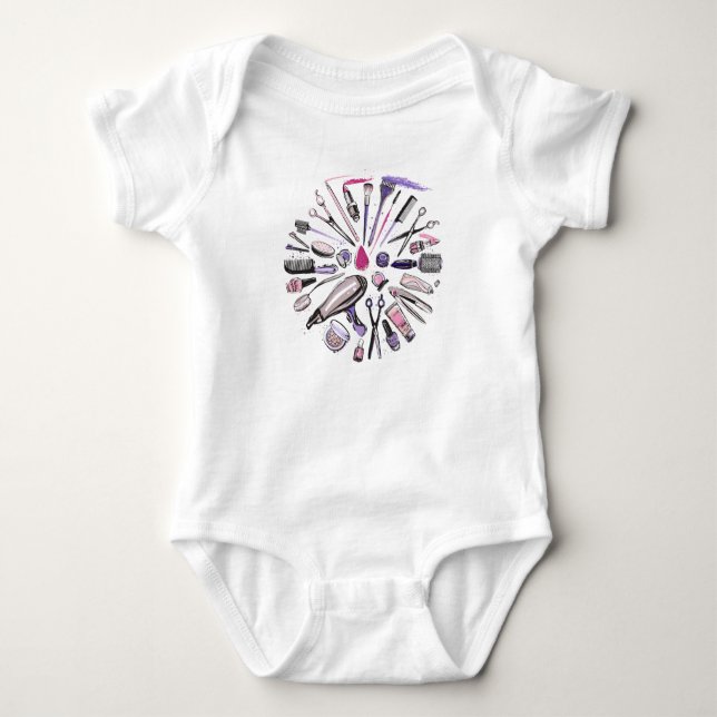 Makeup cirklar design t shirt (Framsida)