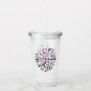 Makeup cirklar design take away mugg