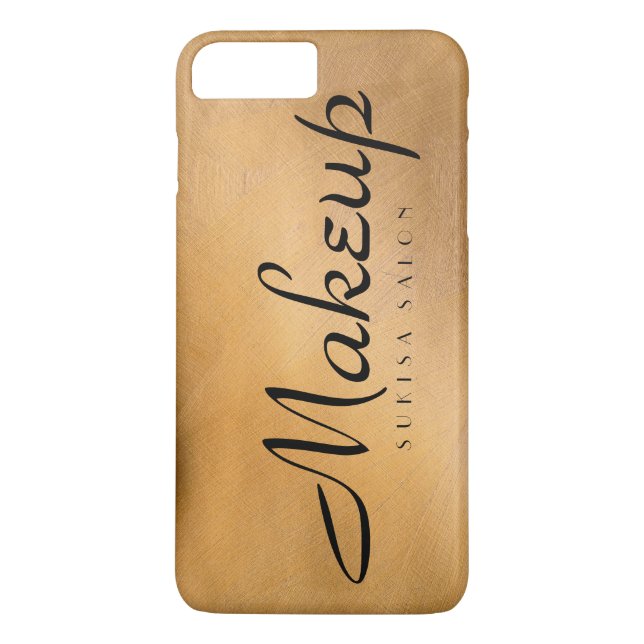 Makeup Copper Metallic Case-Mate iPhone Skal (Baksida)