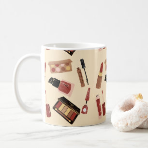 Makeup Cosmetics Beauty Mönster Cosmetology Kaffemugg