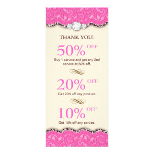 Makeup Coupons Jewelry Leopard Rosa Cream Reklamkort