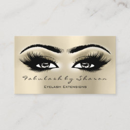 Makeup Eyebrow Lash Extension Glitter Open Öga Visitkort