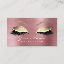 Makeup Eyebrow Lash Extension Glitter Ro Guld Visitkort