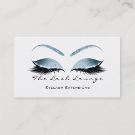 Makeup Eyebrow Lash Glitter Blue White Black Visitkort