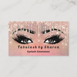 Makeup Eyebrow Lash Glitter Drift Ro Guld Visitkort