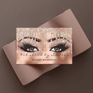 Makeup Eyebrow Lash Glitter Drip Qr Code Visitkort