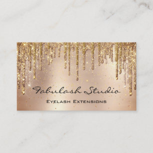 Makeup Eyebrow Lash Glitter Drives Guld Spark Visitkort