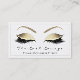 Makeup Eyebrow Lash Glitter Guld White Black1 Visitkort