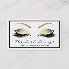 Makeup Eyebrow Lash Glitter Guld White Black2 Visitkort