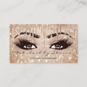 Makeup Eyebrow Lash Glitter Lock Spark Glam Ro Visitkort