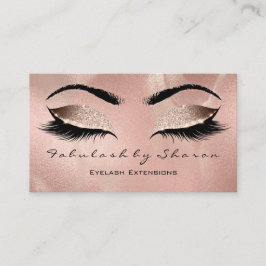 Makeup Eyebrow Lash Glitter Ro Guld Luxury Visitkort