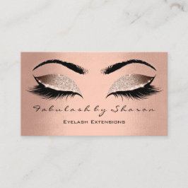 Makeup Eyebrow Lash Glitter Ro Guld Visitkort