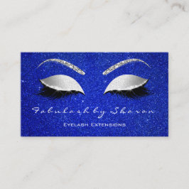 Makeup Eyebrow Lash Glitter Silver grått Blue Visitkort