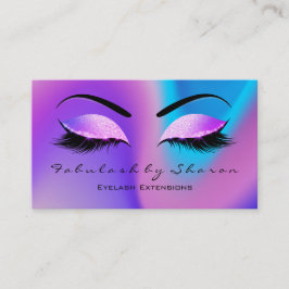 Makeup Eyebrow Lash Glitter Smala Miami Beach Visitkort