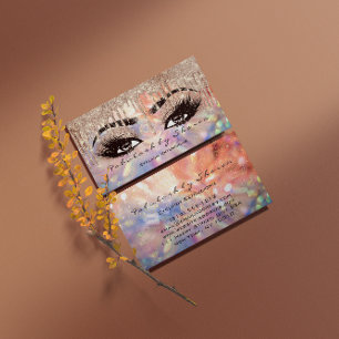 Makeup Eyebrow Lash Vax Drip Ro Holograph Visitkort