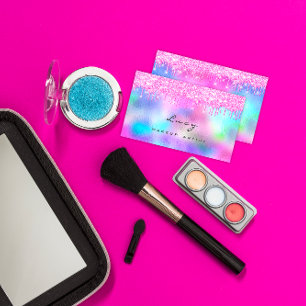 Makeup Eyebrow Namn Lash Fuchsia Rosa Drives Visitkort