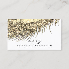 Makeup Eyebrow Namn Lash Glitter Glass White Guld Tidsbeställning Kort
