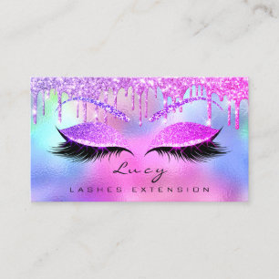 Makeup Eyebrow Namn Lash Glitter Rosa Drives Visitkort
