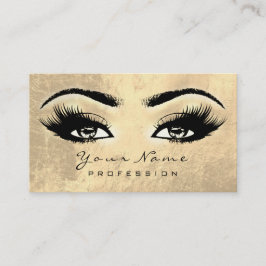 Makeup Eyebrow Öga Lash Brown Guld Lux Visitkort