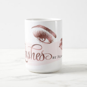 Makeup Eyebrow Öga Lash Glitter Ro Guld Kaffemugg