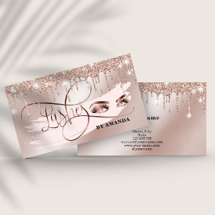 Makeup Eyebrow Öga Lash Ro Guld Drives Visitkort