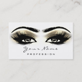 Makeup Eyebrow Öga Lash White SPA Guld Visitkort