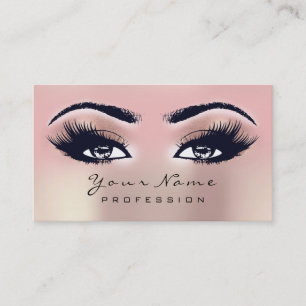 Makeup Eyebrow Ögon Lash Ombre Ro Visitkort
