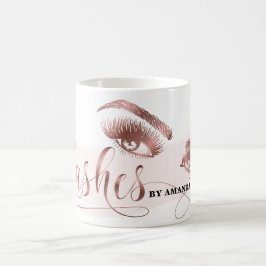 Makeup Eyebrow Ögon Lash Ro Guld Eyelash Kaffemugg